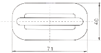 Петля для направляющей Space